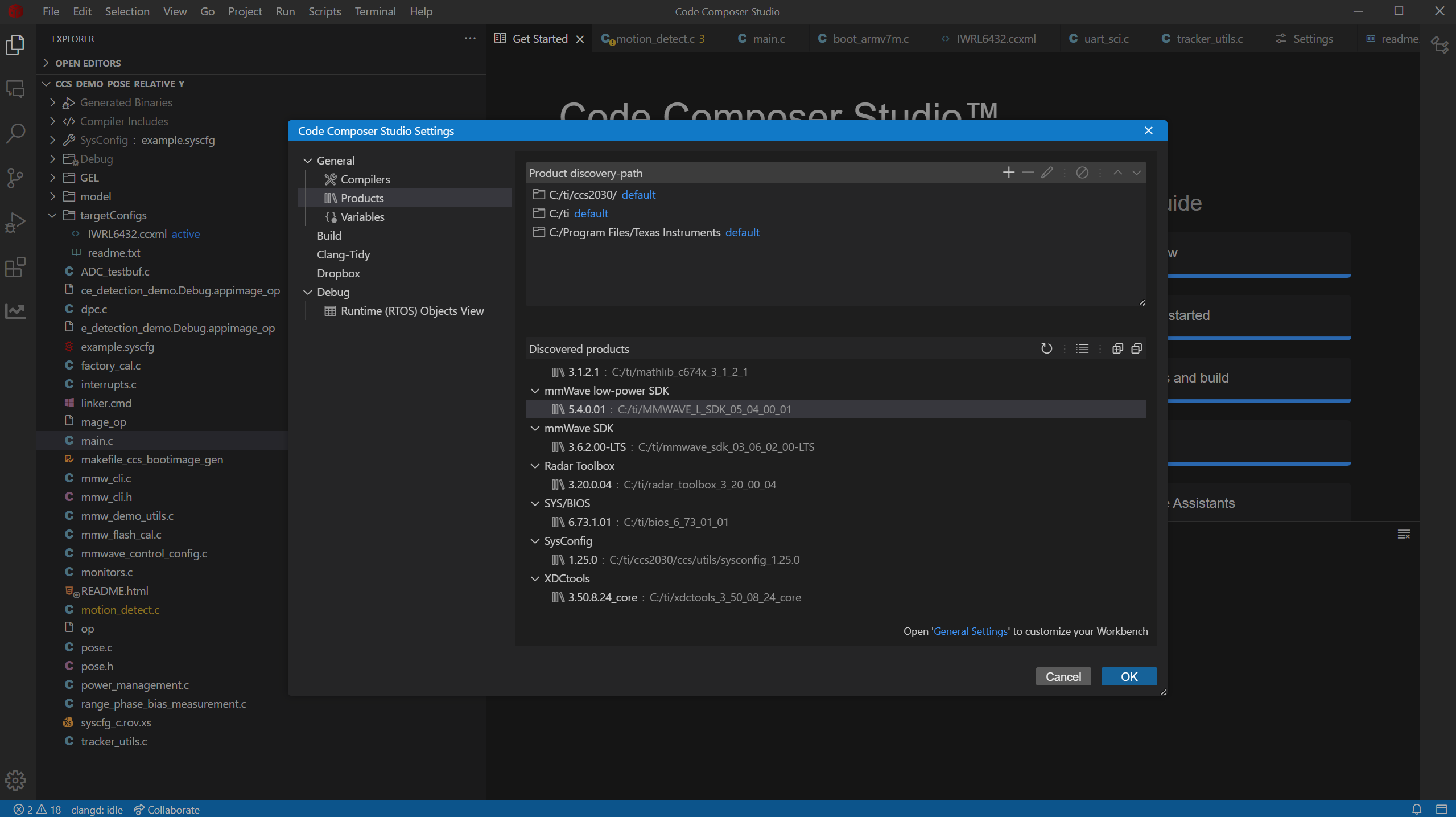CCS Settings