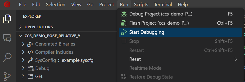 Start Debugging