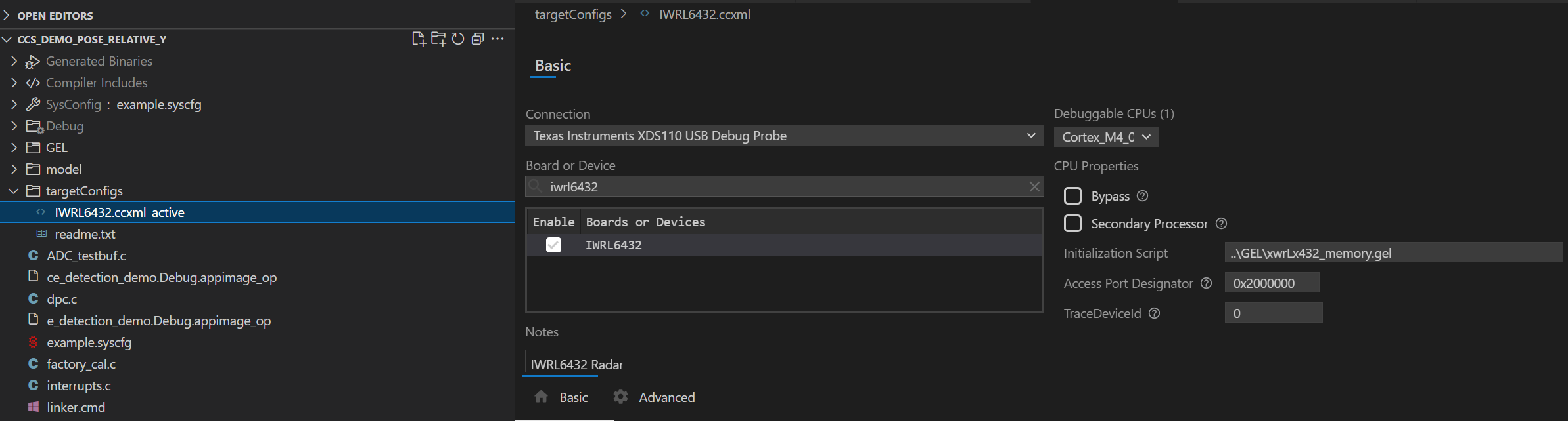 Target Config Basic