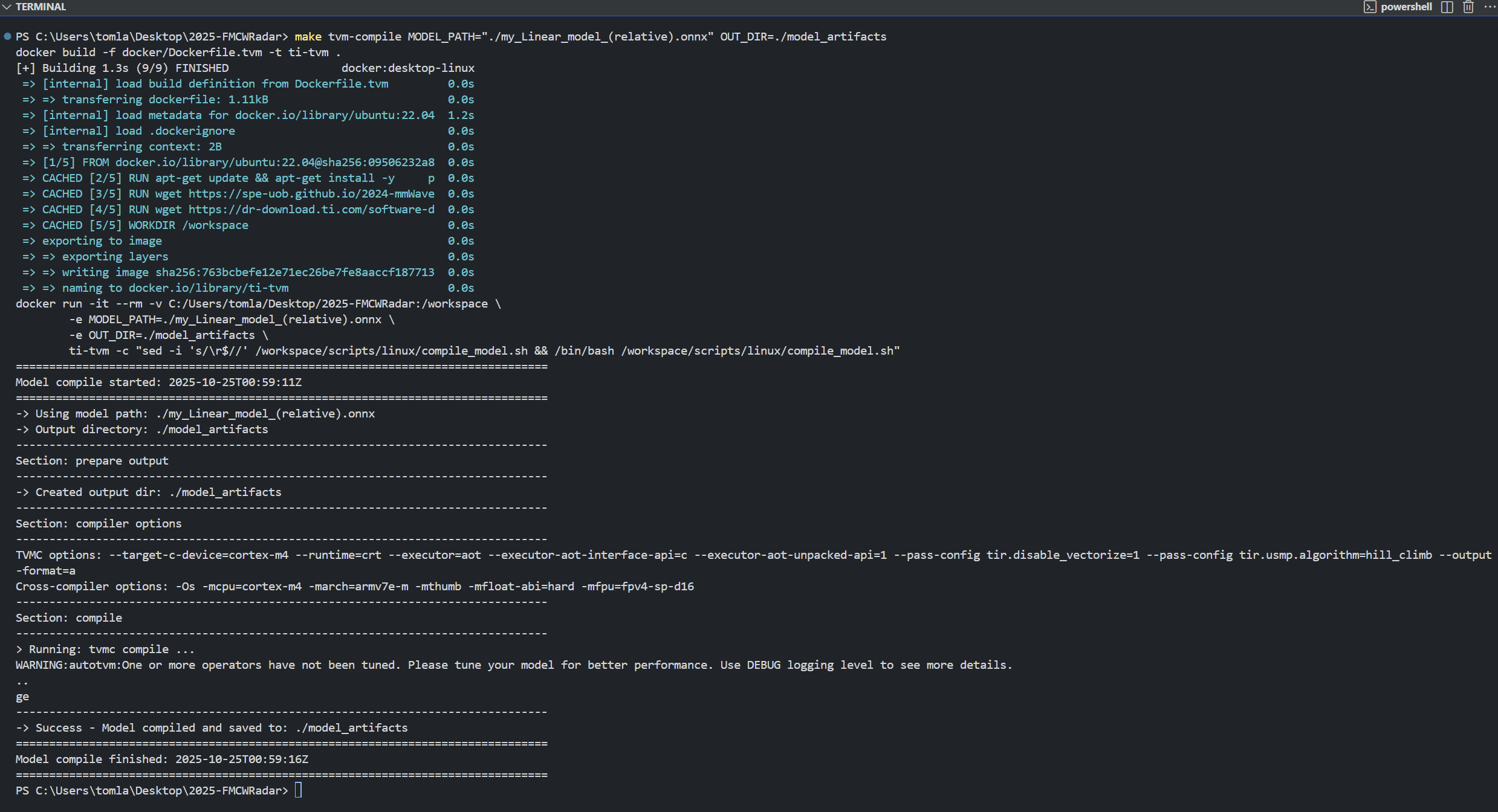 Terminal Output